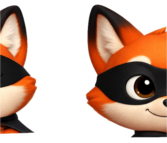 Zorrito sonriendo, satisfecho Zorrito sonriendo, satisfecho